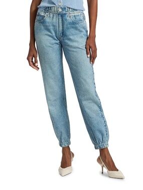 NEW! Women's Rag & Bone Miramar Jogger 100% Cotton Kacy Blue Wash Small - $198